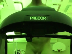 Reddogg Bare Gym Exercise and post jizm Public Bathroom