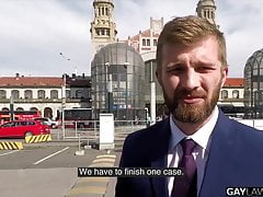 GAYLAWOFFICE Turned Gay Steven Gowler Cums Back To Bareback
