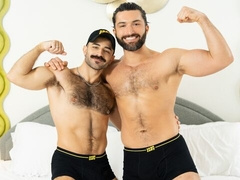 Paolo Bruni and Diego Vox are doing sexy stuff together