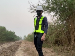 Engineer comes to work before work time