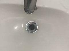 Soft Cock Pissing In Sink