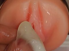 Condom Fucking My Pocket Pussy