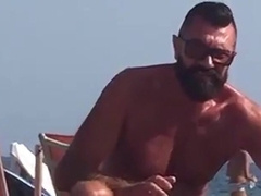 Big-Cock Daddy Bear at the Beach