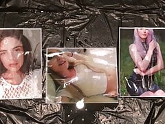 cum tribute onto 3 skanks on my shower floor