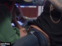 Theo Brady Holds His BF's Hand At His Tattoo Appointment But Secretly Rubs His Foot Against Inker's Dick - BROMO