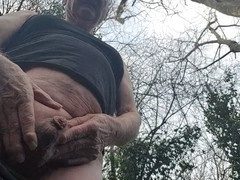 Mature Betty Spanxxx shows off her body in the great outdoors