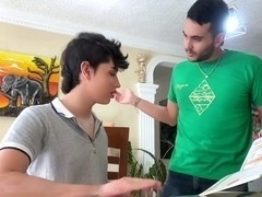 Blow-job, bareback cum, gay porn