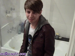 Fledgling Youngster Showering