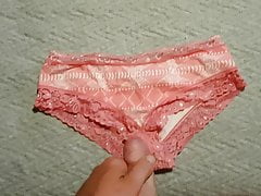 Cum on wife's panties 2