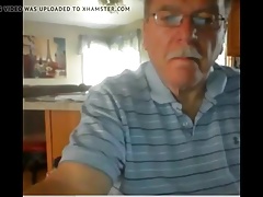 grandpa cum on webcam
