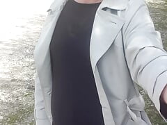 Crossdresser caged and plugged
