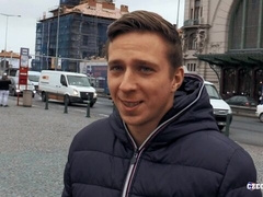 Thick twink boy fucked sideways and in cowgirl