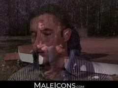 MaleIcons.com - Nick's tongue taunting Josh's thirsty crevasse driving him wild with squeals