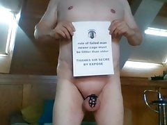 With smaller cock cage
