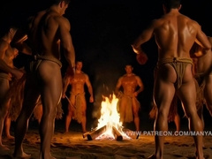 AI Men Get Fucked And Sucked By A Fire By ManyAMan