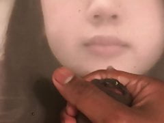 Cute Asian girl cumtribute
