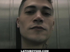First-timer Latino Lad Douche Tricks & Public Poke 3some For Money POINT OF VIEW