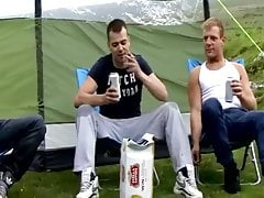 Wank party outdoors camp