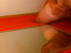 cum on mirror
