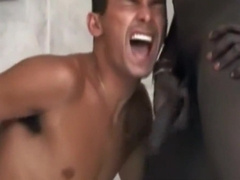 Coffee And Milk In The Tub With Three Blacks And A White Sucks Penises
