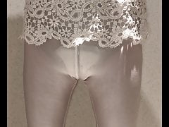 Pant pantie pad pissing