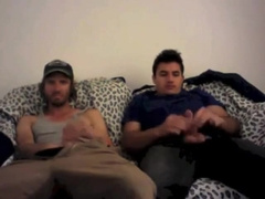 Str8 best friends jerking together watching porn 6