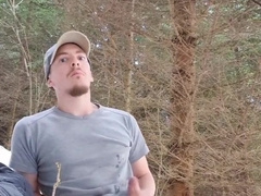 Outdoor in the winter forest