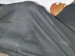 Stroking my dick in shorts