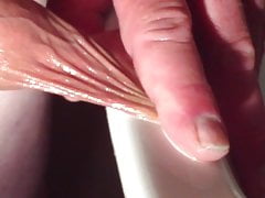 Foreskin wash in sink
