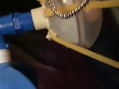 Inverted suspension with breath bag