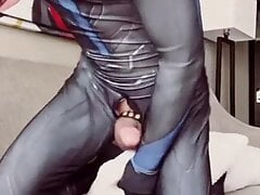 Georgia guy jerking off his fat dick in a movie character co