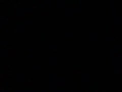 Naked masturbation by the road at outdoor night