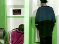Suck straight in toilet glory holes