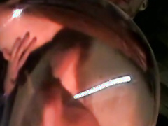 Inflatable anus filled up with amateur prick solo