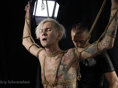Hot massage prostate for tattoed twink
