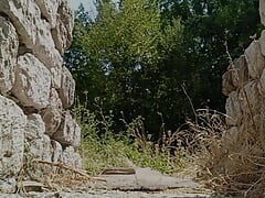 Outdoor Pissing in an Abandoned Place