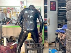 Fucking sex toy, leather vinyl pvc latex, homemade sex toy