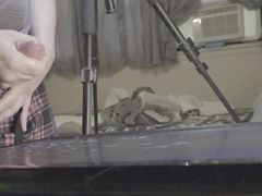 Slow-motion cumshot #10! Squirting cum all over the place!