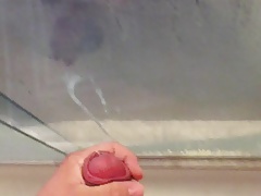 Big shower cumshot