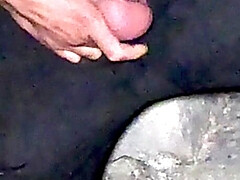 Cum bucket in a church stairs.