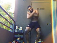 sexy black man dancing