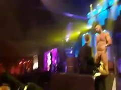 Ale Tedesco fucks Oscar Woods on stage at Darklands