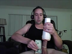 Filling A Condom With Cum Twice From My Large Dick