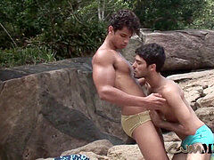 2 brazilian boys on the beach