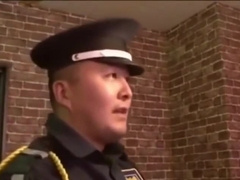 Japanese fat man in bar