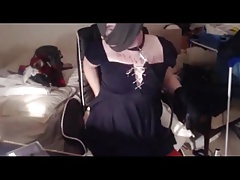 Slut crossdresser front cam