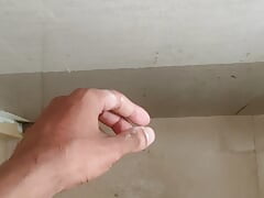 Indian boy hard massaging and masturbating his big cock