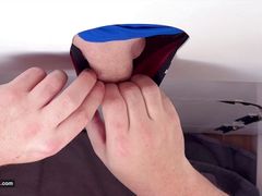 Harder penis and testicle torture at the gloryhole