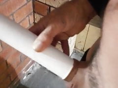 Getting my cock into a tight tube mmmnmm my horny wet cock