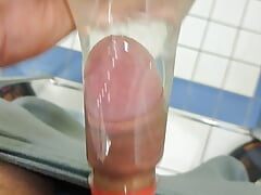 xTreme Bottle fucking with cum in water